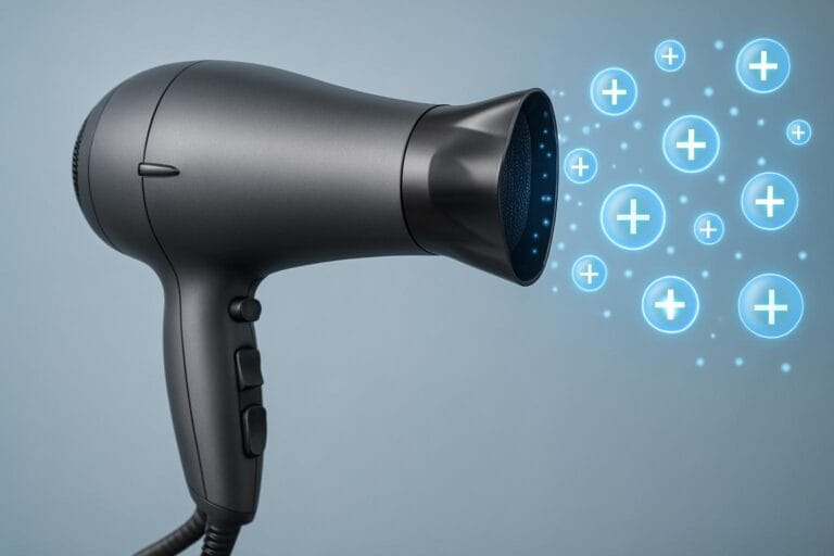 ionisk teknologi i hårtørrere