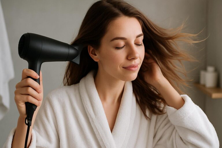 skånsom føntørring