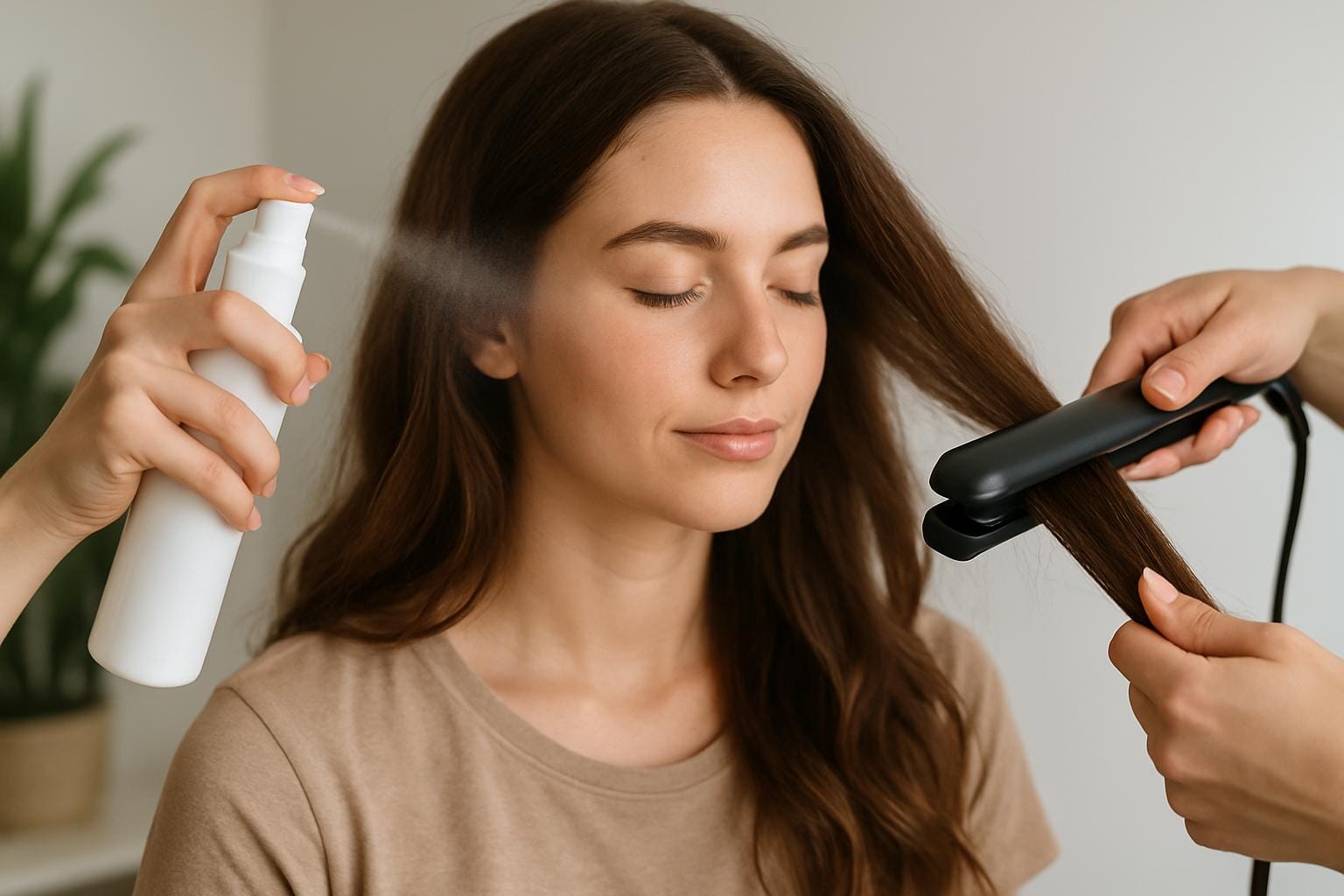 varmebeskyttelse af hår