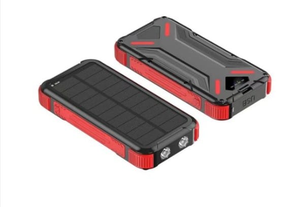 Outdoor powerbank med solcellepanel