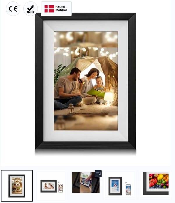 Premium App styret Frameo Fotoramme