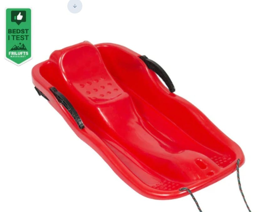 SnowRider Bobslæde med bremse og træksnor