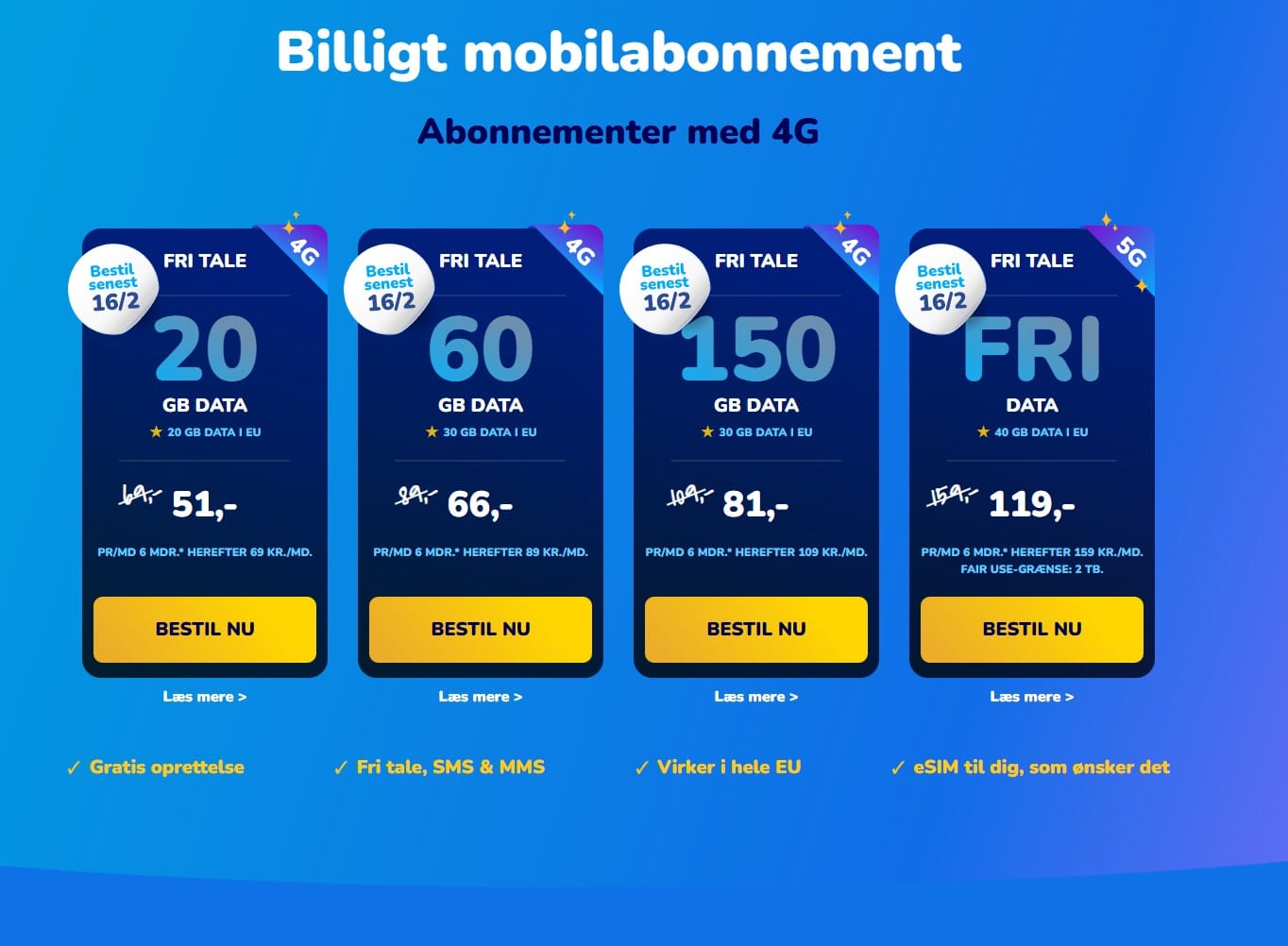 Flexii mobilabonnementer