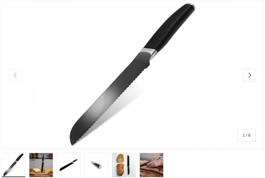 Onyx cookware KERAMIK-STÅL-HYBRID BRØDKNIV 20CM