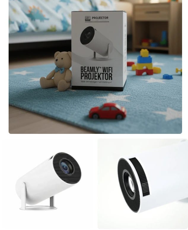 Beamly™ Wifi Projektor - Smart mini projektor
