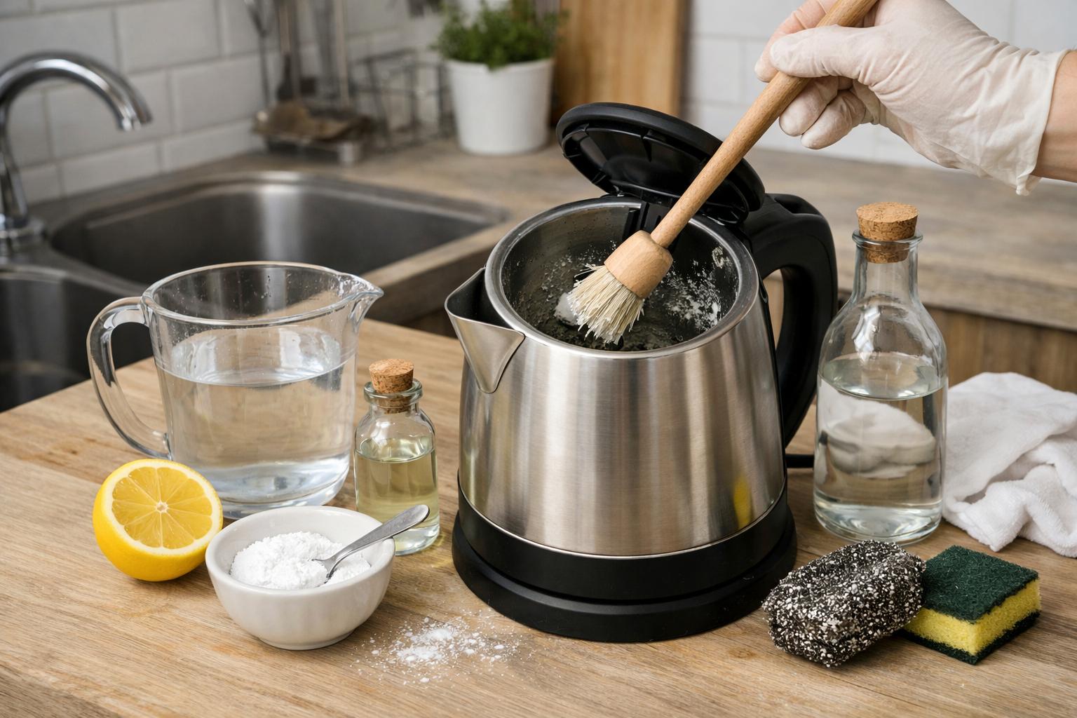 afkalkning af elkedel