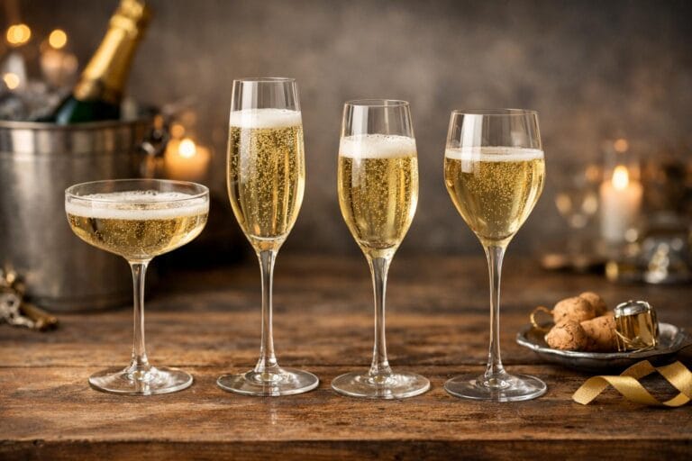 champagneglas typer