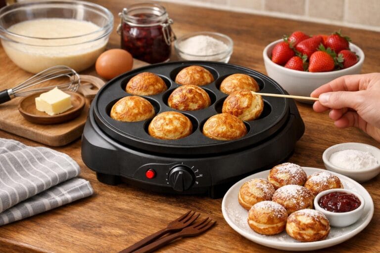 elektrisk æbleskivepande guide