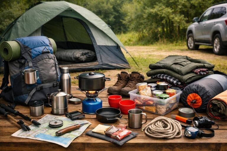 forberedelse til camping