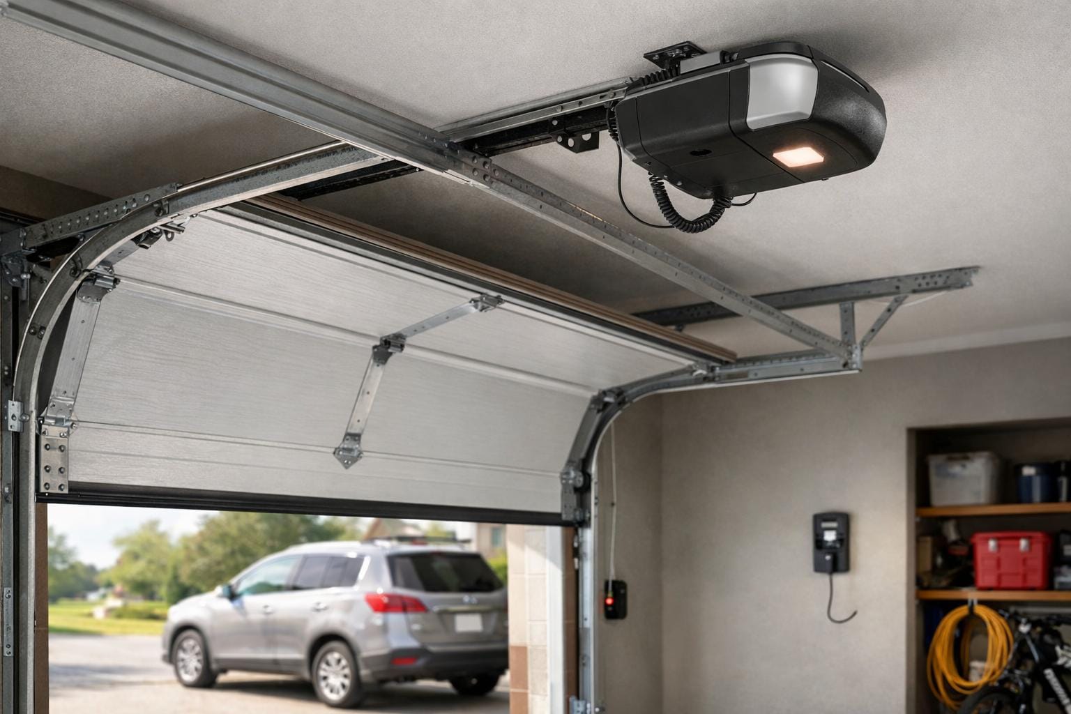 garageport med motor