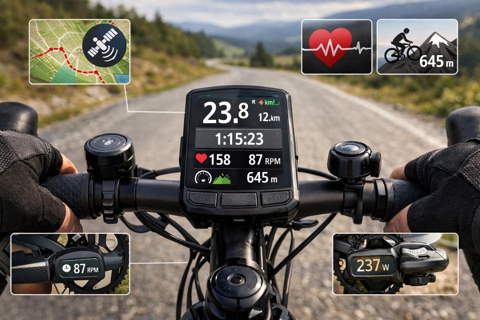 hvad kan en cykelcomputer måle