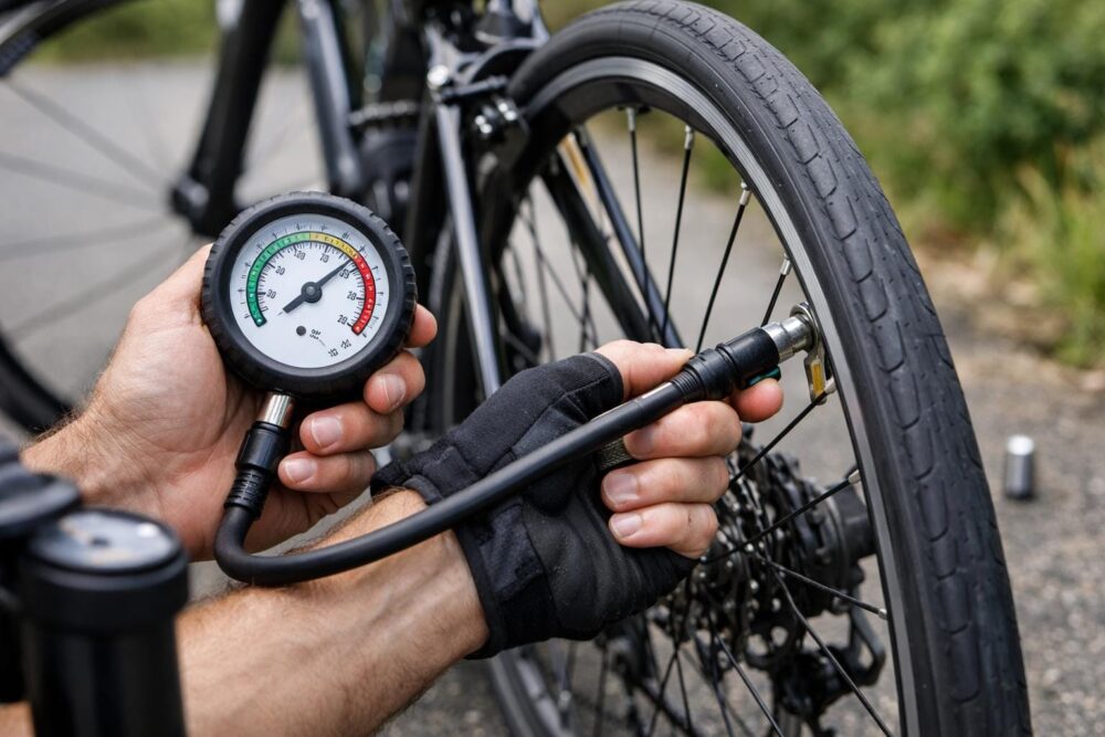 hvor meget luft skal der i cykeldæk
