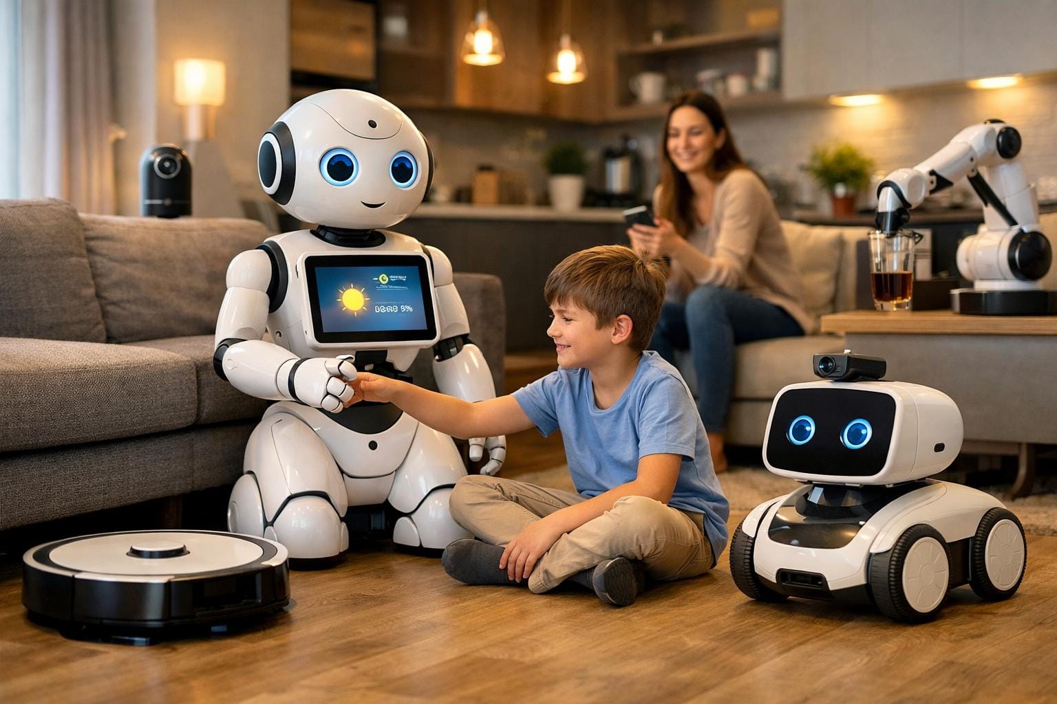 hvordan fungerer smart home robotter