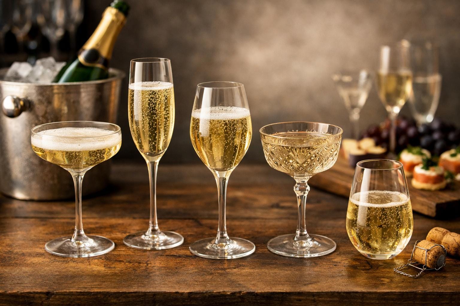 hvordan vælger man champagneglas