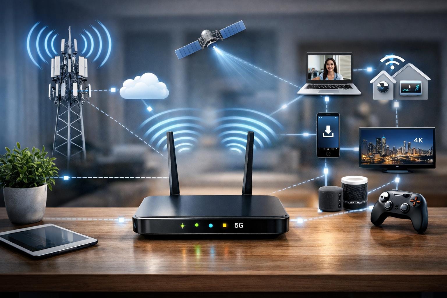 hvordan virker 5g router