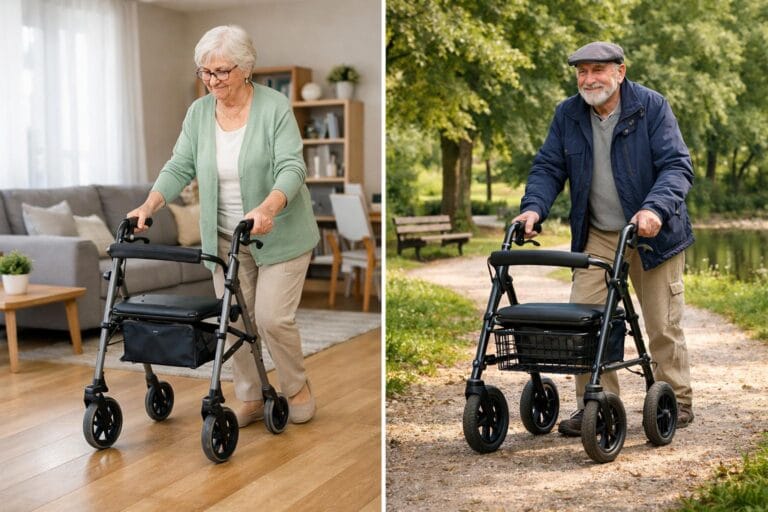 indendørs eller udendørs rollator