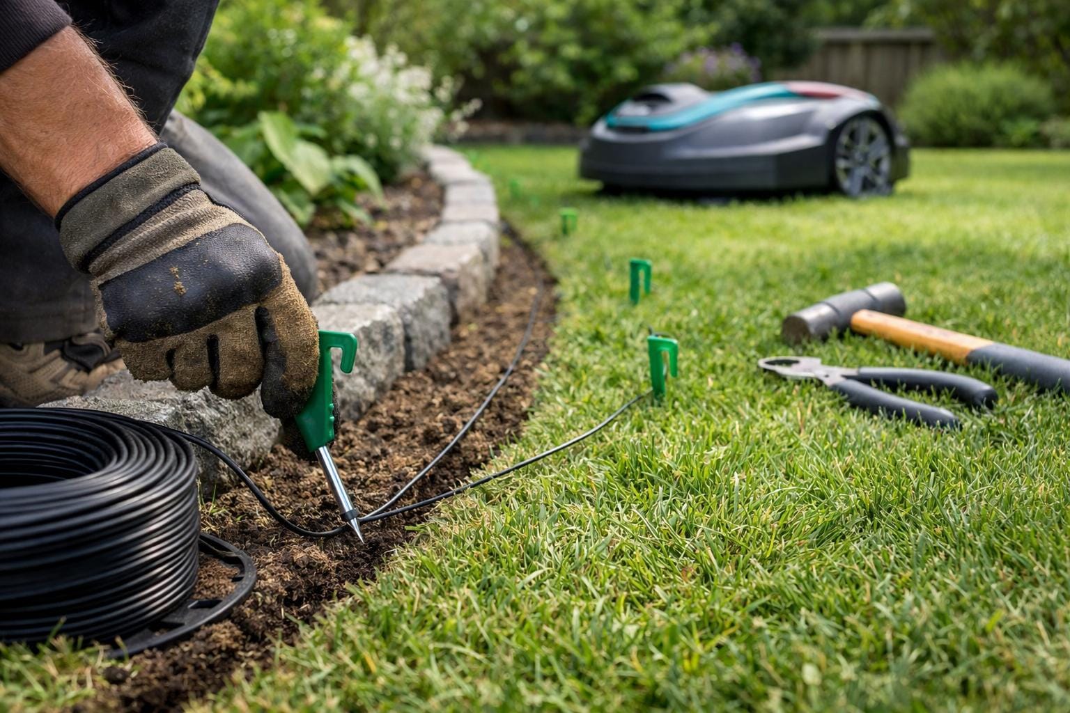 installation af kantledning