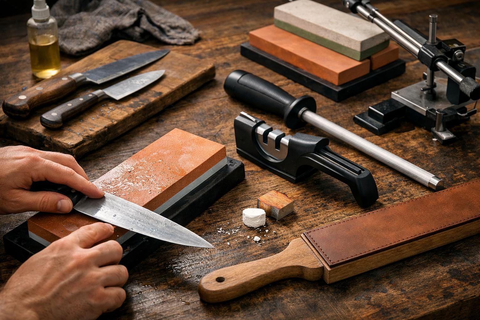 knivslibning teknikker