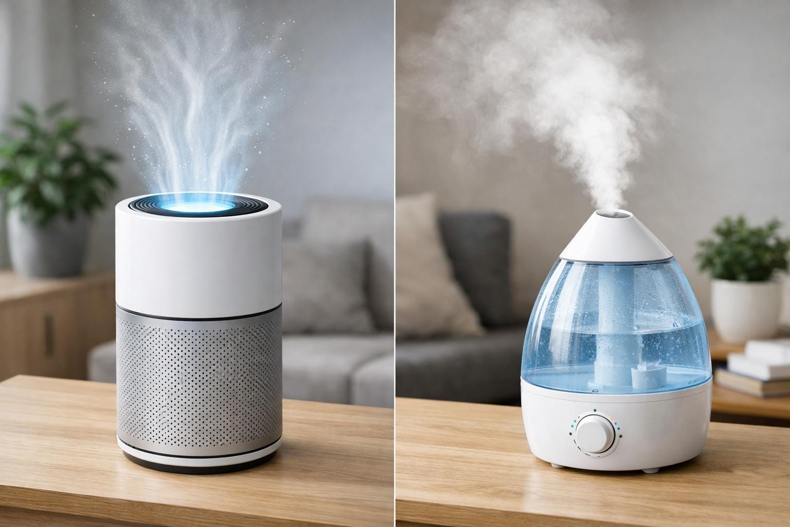 luftrenser vs luftfugter