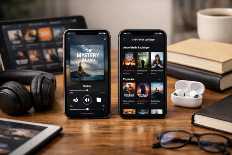 lydbog app sammenligning