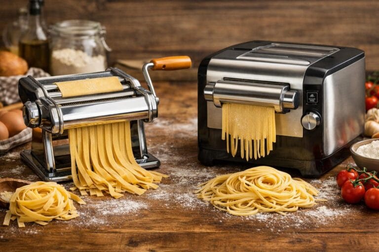manuelle vs elektriske pastamaskiner