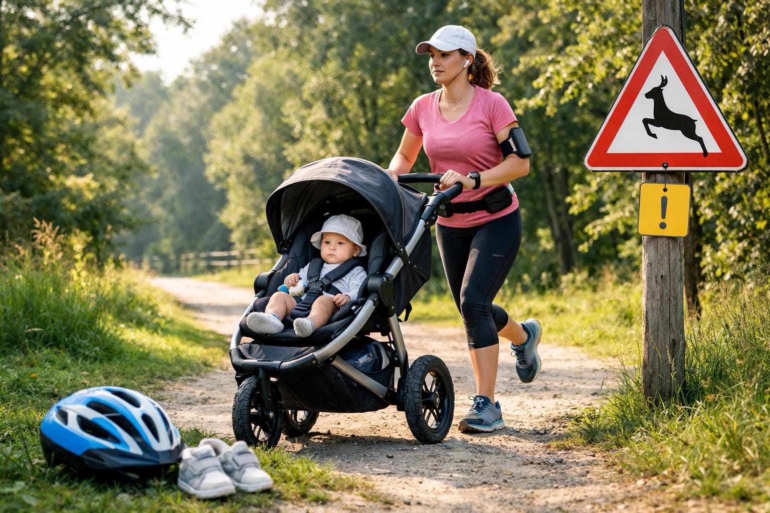 sikkerhed for baby under løb