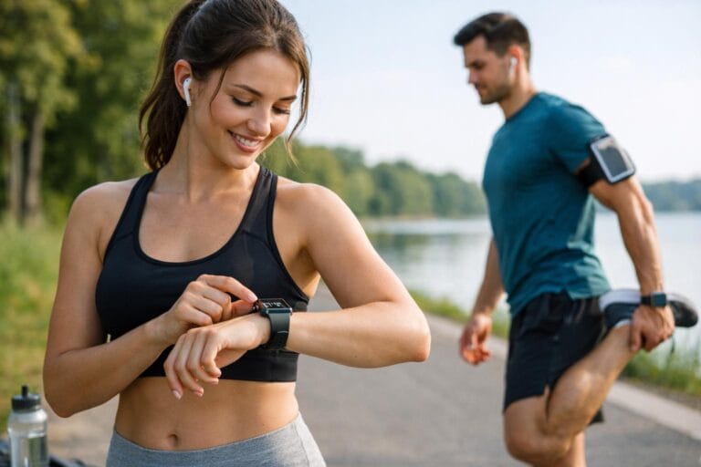 træning med smartwatch