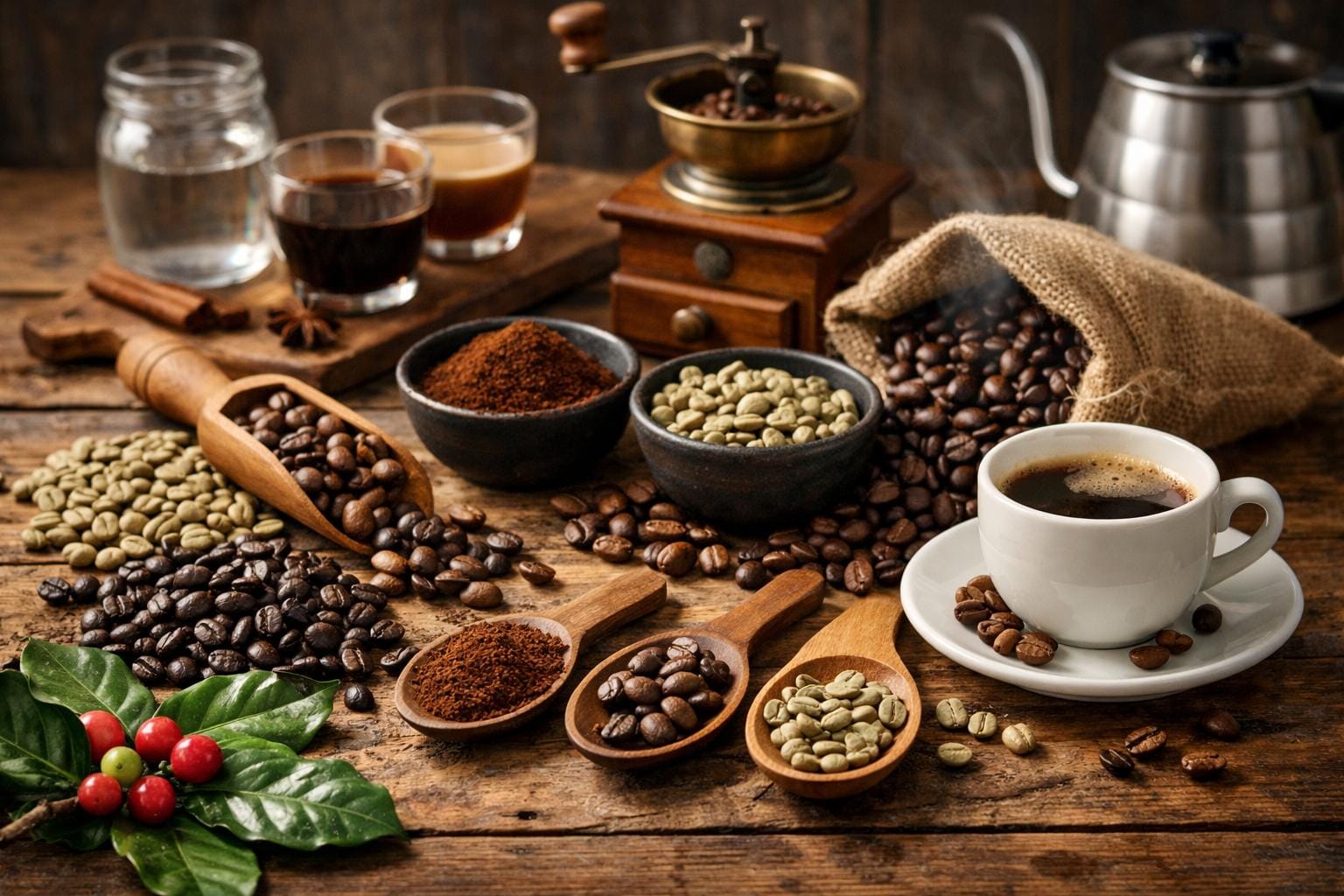 valg af kaffebønner