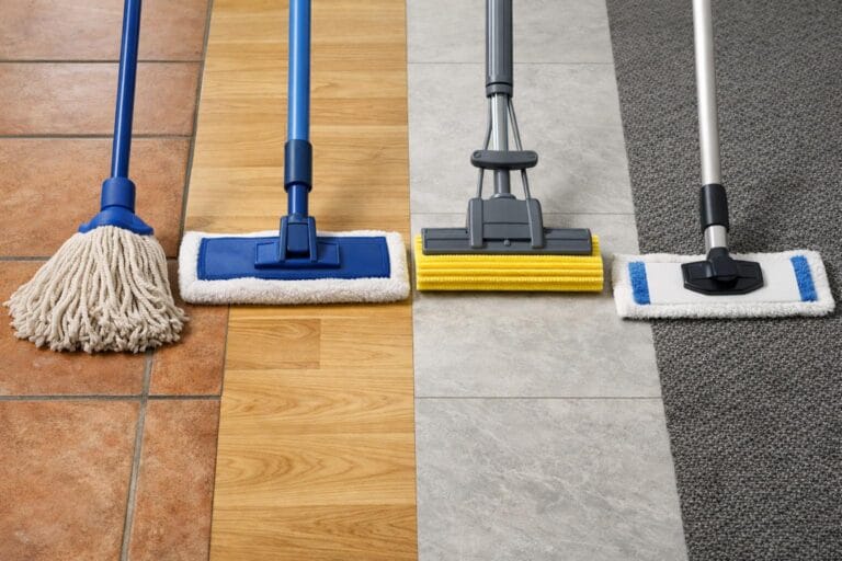 valg af moppe til gulvtype
