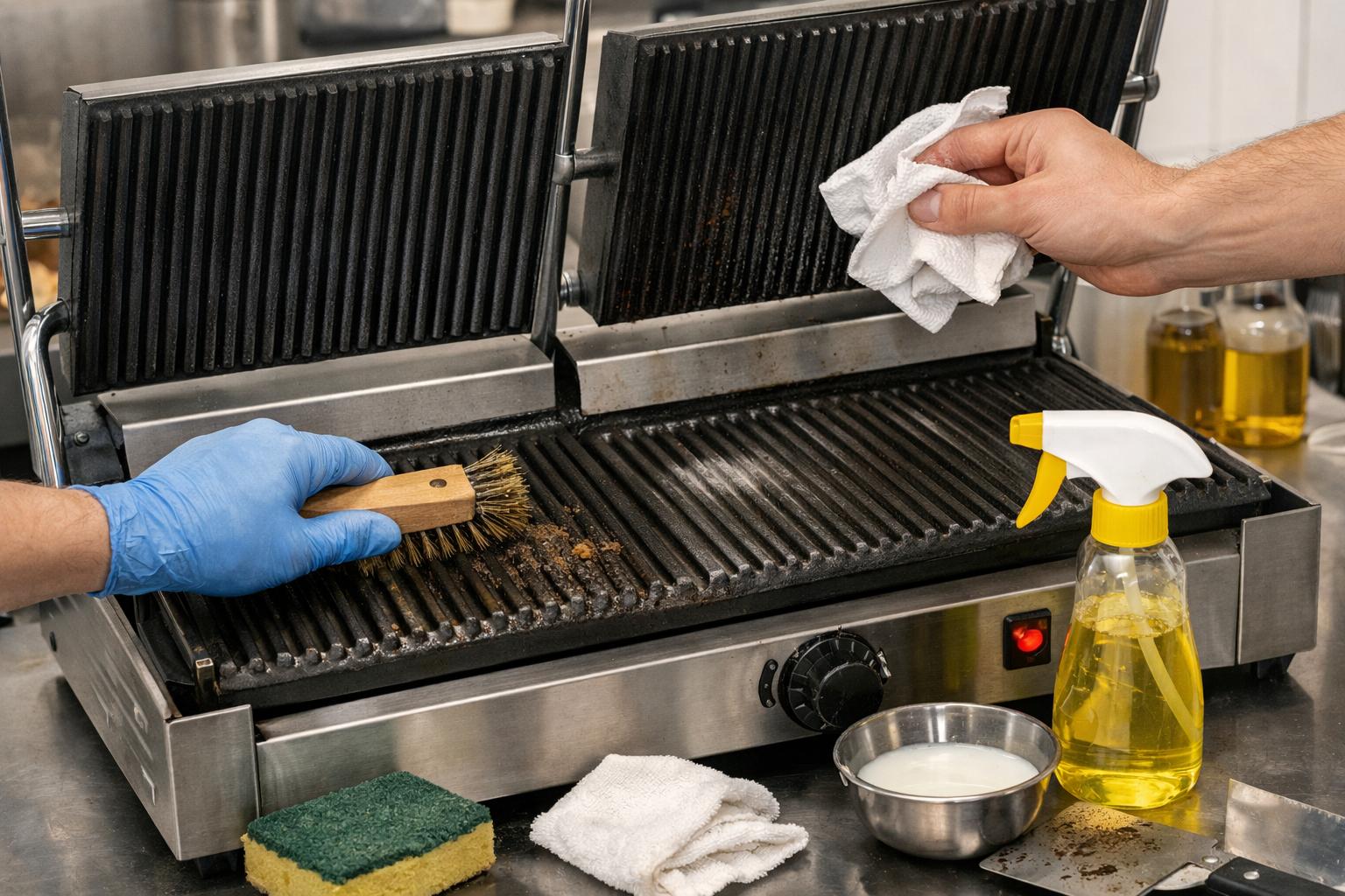vedligehold af sandwichgrill