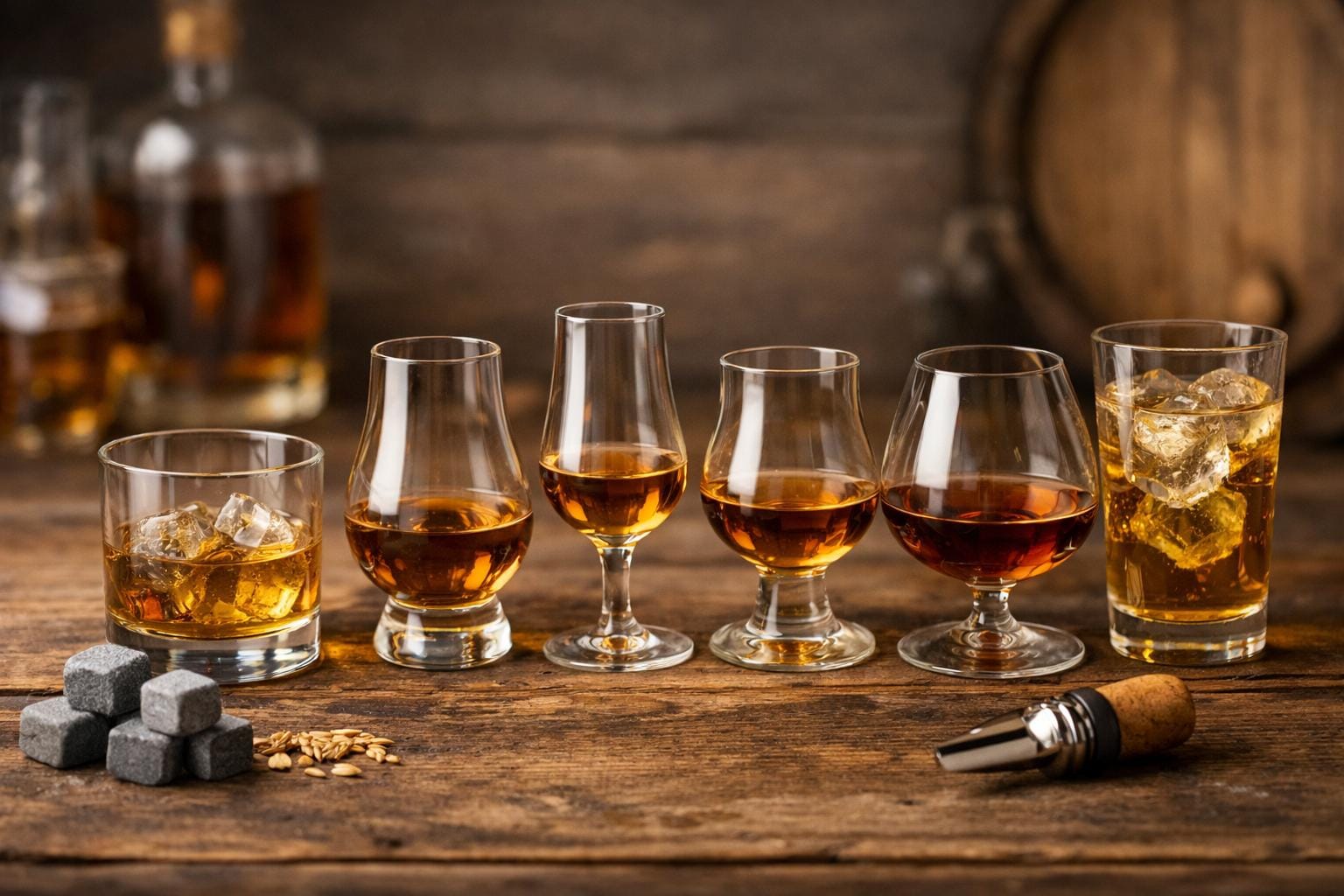 whiskyglas typer