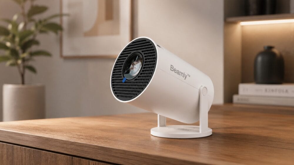 Beamly wifi projektor klar til brug