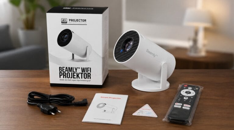 Beamly™ Wifi Projektor test - Nem & prisvenlig hjemmebiograf