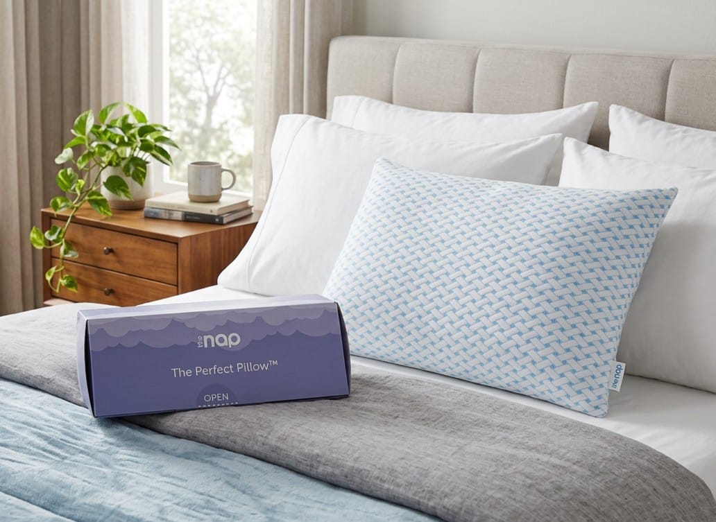Nappillow hovedpuden i sengen