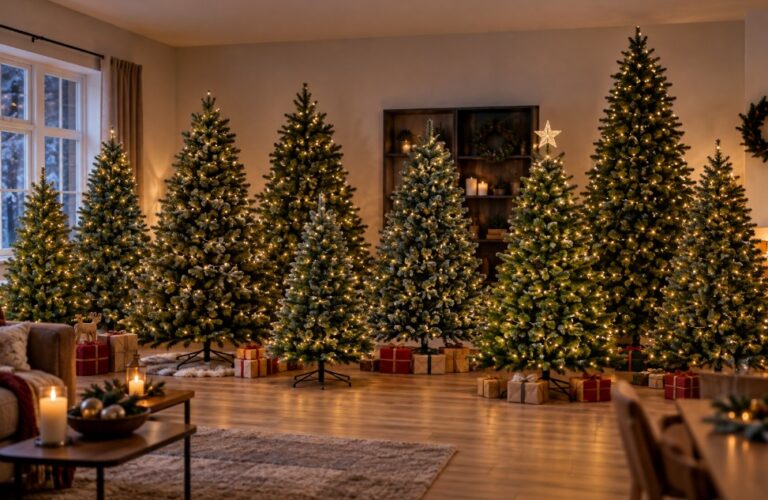 Bedste kunstige juletræer